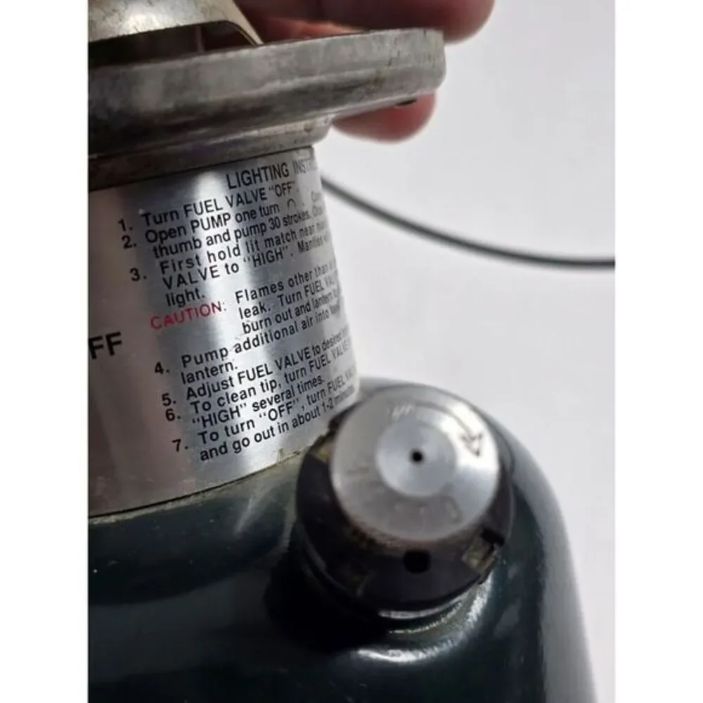 Vintage Coleman Green One Mantle Lantern Model 286A 4/92 Camping‎ Outdoor Hiking